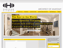 Tablet Screenshot of harigianfitness.com